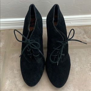 Sam Edelman Suede Wedge Booties